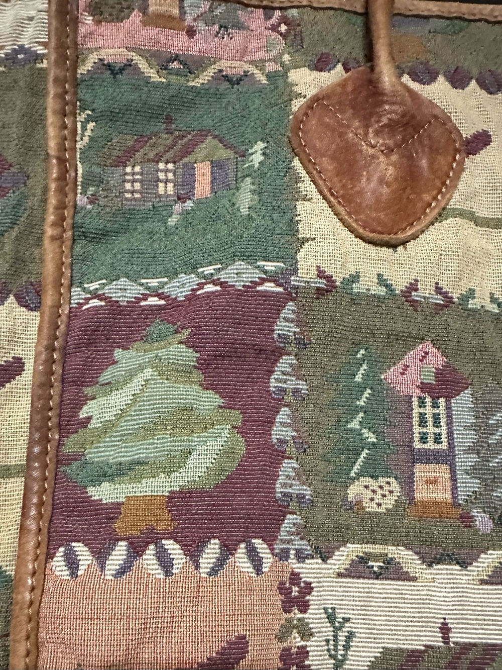 Tapestry patchwork tote - Picture 4 of 6